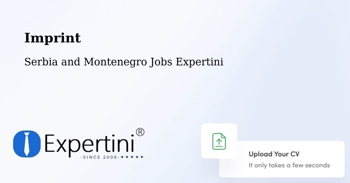 Imprint – Guelph - Serbia and Montenegro Jobs Expertini